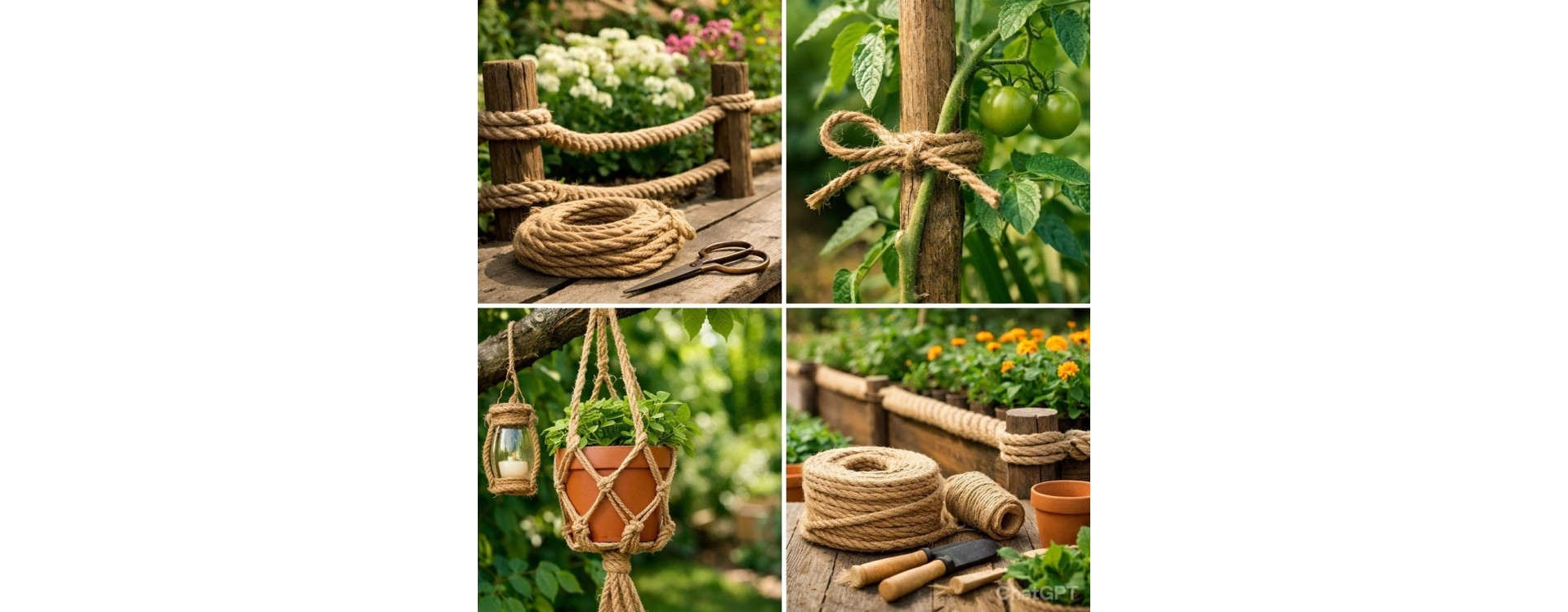 Juteseil als Gartenseil